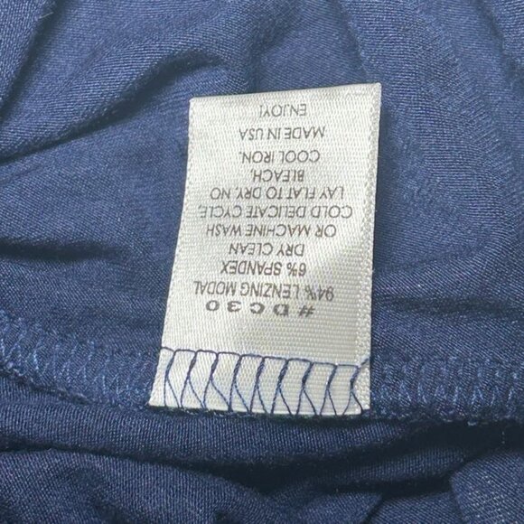 Michael Stars Dress Sleeveless Pleated Design Breathable Fabric Navy Blue W OS - Picture 7 of 8